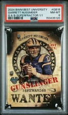 Marketplace image: 2024 Bowman U Best GARRETT NUSSMEIER Gunslingers Superfractor RC #d 1/1 PSA 8