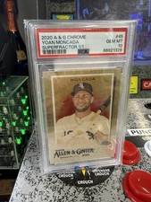 Marketplace image: 2020 Topps Chrome Allen & Ginter Yoan Moncada #45 Superfractor 1/1 PSA 10 GEM MT