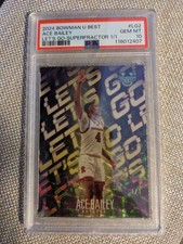 Marketplace image: 🔥1/1🔥 2024 Bowman U Best ACE BAILEY 🔥SUPERFRACTOR🔥PSA 10🔥LETS GO!🔥
