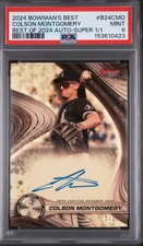 Marketplace image: 2024 BOWMAN'S BEST COLSON MONTGOMERY BEST OF 2024 AUTOGRAPHS 1/1 SUPERFRACTOR