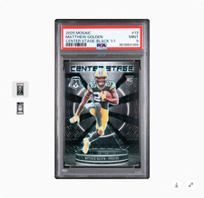 Marketplace image: MATTHEW GOLDEN 2025 PANINI MOSAIC CENTER STAGE | BLACK 1/1 PSA 9 Superfractor
