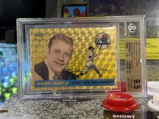 Marketplace image: 2007 Topps Chrome Mickey Mantle Story Superfractor 1/1 BGS 9.5 Gem Mint NYY HOF