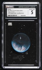 Marketplace image: 2021 Topps Chrome Star Wars Galaxy 1/1 Jay Manchand CGC 5 Auto Sketch p1l