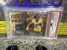 Marketplace image: 2024 Topps Chrome Blake Corum First Year Fabric RC SuperFractor 1/1 Nike Swoosh