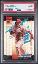 Marketplace image: 2026 Topps Finest #127 JJ Wetherholt Rookie Uncommon Superfractor 1/1