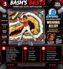 Marketplace image: 🔥 2026 Bowman Chrome – Wehiwa Aloy – Crystallized SUPERFRACTOR 1/1 🔥 BWC-12