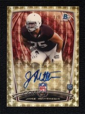 Marketplace image: 2014 Bowman Rookie Chrome Refractor Superfractor 1/1 Jake Matthews Auto RC 0c3