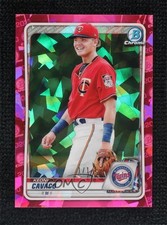 Marketplace image: 2020 Bowman Chrome Draft Sapphire Padparadscha 1/1 Keoni Cavaco #BD-22 0us5