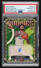Marketplace image: 2023 Topps Finest Rookie Superfractor 1/1 Leaky Black PSA 10 GEM MT Auto RC 1co7