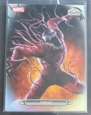 Marketplace image: 2026 Topps Chrome Marvel - Carnage Fanfare FF-08 Superfractor back Error Card