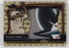 Marketplace image: 2011 Topps Finest Superfractor 1/1 Michael Pineda Rookie Jumbo Patch RC 1o2