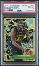 Marketplace image: 2025 Topps Chrome Cosmic Draymond Green Superfractor 1/1 PSA 10 #111