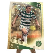 Marketplace image: 2025-26 Topps Chrome UEFA UCC Alistair Johnston Celtic FC GOLD 1/1 Superfractor