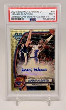 Marketplace image: 2024-25 Bowman University Chrome Jamari McDowell Superfractor Auto 1/1 PSA 9 KU