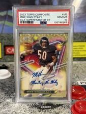 Marketplace image: 2023 Topps Comp Mike Singletary Auto "Monster/Midway" Superfractor 1/1 PSA 10