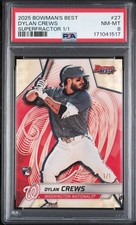 Marketplace image: 2025 Bowman's Best Dylan Crews RC SUPERFRACTOR 1/1 PSA Nationals Rookie 1 of 1