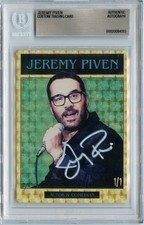 Marketplace image: 2025 Insomnia Customs Gold Variant 1/1 Jeremy Piven Auto Beckett Superfractor