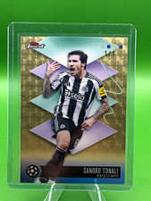 Marketplace image: Topps Finest Sandro Tonali Newcastle United rare Superfractor 1/1 #561 2026 UCL