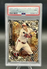 Marketplace image: 2025 Topps x Cactus Jack Brooks Lee #49 SuperFractor /1 PSA 9
