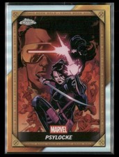 Current marketplace image for 2025 Topps Chrome #CB-29 Psylocke fumetto Gold Superfractor