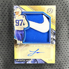 Marketplace image: Topps Resurgence 2025 Laiatu Latu Colts RC Auto Patch RPA-LL Superfractor 1/1