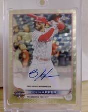 Marketplace image: 2022 Topps Chrome Bryce Harper Autograph Auto Phillies 1/1  Superfractor