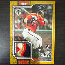 Marketplace image: Topps 2026 Drew Gilbert RC Mem #155 San Francisco Giants 1/1 Gold Super Fractor