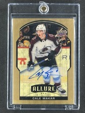 Marketplace image: 2020-21 Upper Deck Allure Cale Makar Golden Treasures Auto 1/1 Superfractor