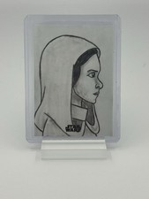 Marketplace image: 2025 Topps Chrome Star Wars Princess Leia 1/1 SKETCH By Brandon Klein