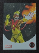 Marketplace image: 2025 Topps Chrome Deadpool Pyro 1/1 Sketch Matt Stewart