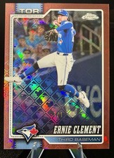 Marketplace image: ERNIE CLEMENT 2026 Topps Chrome Logofractor Rose Gold 1/1 One of One Blue Jays