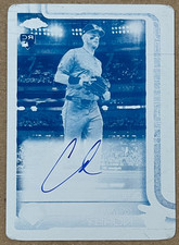Current marketplace image for 2025 Topps Chrome #CRDA-CNO Printing Plates Cyan Superfractor 1/1