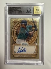 Marketplace image: LAZARO MONTES SUPERFRACTOR  Topps 2023 Bowman Sterling Opulence Auto