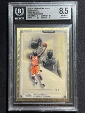 Marketplace image: 2025-26 Topps Chrome Update James Harden Glass Canvas SUPERFRACTOR 1/1 BGS 8.5
