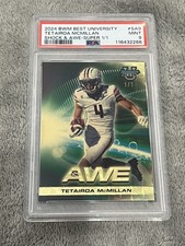 Marketplace image: 2024 Bowman Best University Shock & Awe Tetairoa McMillan Superfractor 1/1 PSA 9