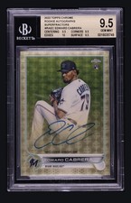 Marketplace image: 2022 Topps Chrome Edward Cabrera Superfractor Rookie Auto 1/1 BGS 9.5