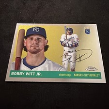 Marketplace image: 2025 Topps Chrome Platinum Bobby Witt Jr. SUPERFRACTOR print error RARE