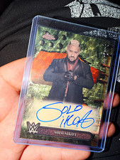 Marketplace image: 2025 Topps Chrome WWE x Cactus Jack Autograph 1/1 Solo Sikoa Superfractor