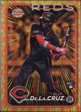 Marketplace image: 2024 ELLY DE LA CRUZ 1/1 Topps Chrome Radiating Rookies SuperFractor RC 🔥
