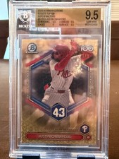 Marketplace image: 2026 Bowman Chrome Scouts Top 100 Superfractor 1/1 Justin Crawford GEM MT BGS9.5