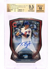 Marketplace image: Kris Bryant 1/1 RC Superfractor Auto 2015 Bowman Chrome Scouts Top 100 BGS 9.5