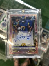 Marketplace image: 2026 Bowman Chrome Davante Adams Bronze #1/1 Auto ON CARD