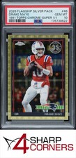 Marketplace image: 2026 TOPPS FLAGSHIP SILVER PACK '91 CHROME SUPER 1/1 #46 DRAKE MAYE POP 1 PSA 10