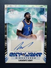 Marketplace image: 2024-25 Topps Chrome Luguentz Dort Sky-Light Auto Superfractor 1/1 One of One