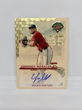 Marketplace image: YOHANDY MORALES SuperFractor 2025 Panini Prospect Edition Auto 1/1 Nationals #44