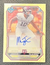 Marketplace image: 2026 Bowman Football Marco Jones 1/1 Superfractor Auto 1st Texas A&M Aggies