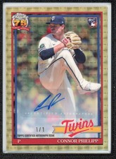 Current marketplace image for 2026 Topps Chrome #1 Connor Prielipp RC Rookie Superfractor 1/1