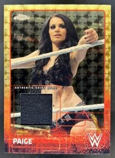 Marketplace image: 2015 Topps Chrome WWE Paige Superfractor Refractor Shirt Relic #1/1