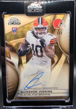Marketplace image: 2025 Topps Chrome Black Quinshon Judkins Superfractor RC Auto 1/1 #RAU-QJ