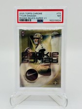 Marketplace image: 2025 Topps Chrome Tyler Shough Rookie Relics SUPERFRACTOR  1/1 Nike Swoosh RC